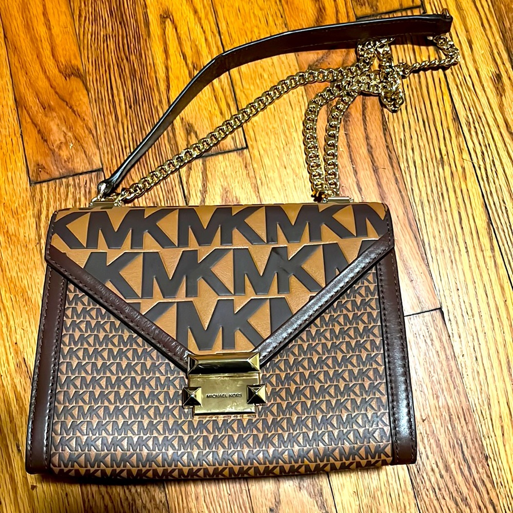 Michael Kors shoulder bag with gold hardware